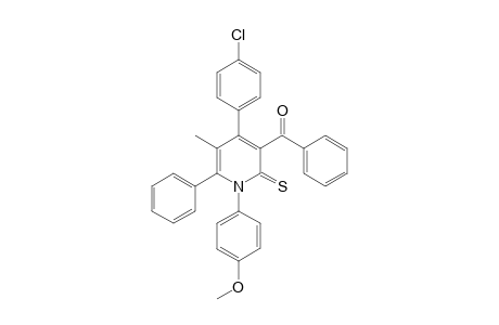 3-Benzoyl-4-(4-chlorophenyl)-1-(4-methoxyphenyl)-5-methyl-2-thioxo-6-phenyl-1,2-dihydropyridine [3-benzoyl-5-methyl-4-(4-chlorophenyl)-1-(4-methoxyphenyl)-6-phenyl-2(1H)-pyridinethione]