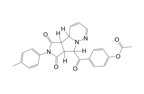 4-{[(4aS,4bR,7aS,8R)-6-(4-methylphenyl)-5,7-dioxo-4b,5,6,7,7a,8-hexahydro-4aH-pyrrolo[3',4':3,4]pyrrolo[1,2-b]pyridazin-8-yl]carbonyl}phenyl acetate