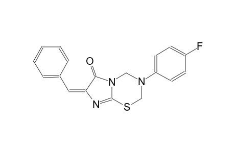 2H-imidazo[2,1-b][1,3,5]thiadiazin-6(7H)-one, 3-(4-fluorophenyl)-3,4-dihydro-7-(phenylmethylene)-, (7E)-