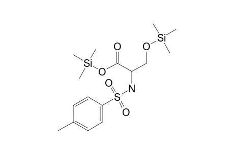 N-[(4-Methylphenyl)sulfonyl]serine, 2 tms derivative