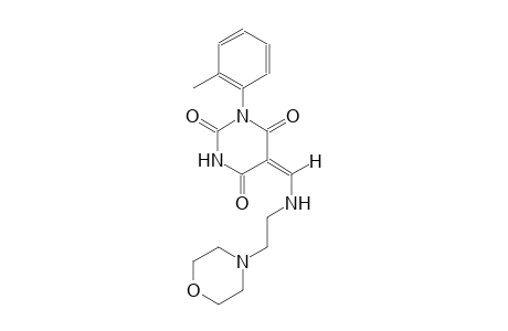 (5E)-1-(2-methylphenyl)-5-({[2-(4-morpholinyl)ethyl]amino}methylene)-2,4,6(1H,3H,5H)-pyrimidinetrione