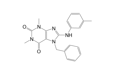 7-benzyl-1,3-dimethyl-8-(3-toluidino)-3,7-dihydro-1H-purine-2,6-dione