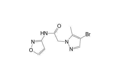 2-(4-bromo-5-methyl-1H-pyrazol-1-yl)-N-(3-isoxazolyl)acetamide