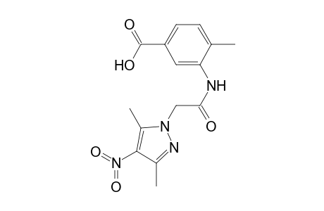 3-[2-(3,5-Dimethyl-4-nitro-pyrazol-1-yl)-acetylamino]-4-methyl-benzoic acid
