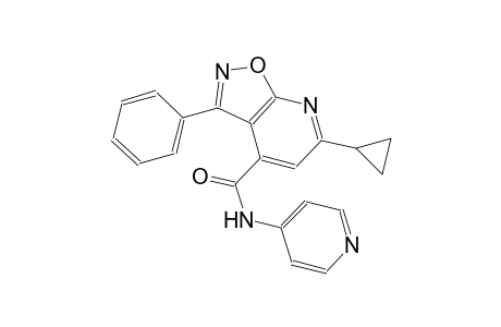 isoxazolo[5,4-b]pyridine-4-carboxamide, 6-cyclopropyl-3-phenyl-N-(4-pyridinyl)-