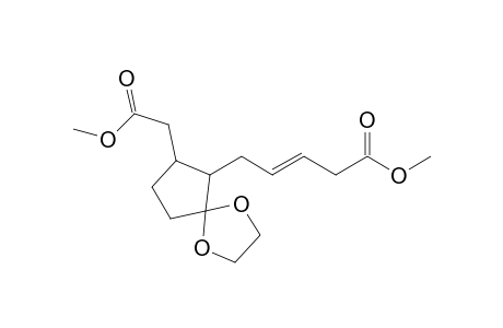 Methyl 5-(7-methoxycarbonylmethyl-1,4-dioxaspiro[4.4]non-6-yl)pent-3-enoate