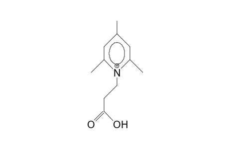 1-(2-Carboxy-ethyl)-2,4,6-trimethyl-pyridinium cation