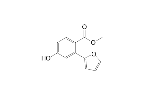 2-(2-furanyl)-4-hydroxybenzoic acid methyl ester