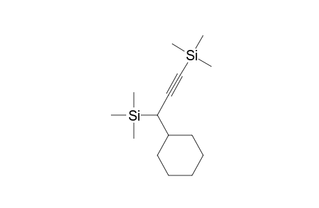 (3-cyclohexyl-1-propyne-1,3-diyl)bis[trimethylsilane]