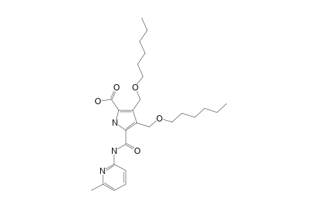 3,4-BIS-HEXYLOXYMETHYL-5-(6-METHYL-PYRIDINE-2-YLCARBAMOYL)-1H-PYRROLE-2-CARBOXYLIC-ACID