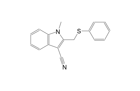 1H-indole-3-carbonitrile, 1-methyl-2-[(phenylthio)methyl]-