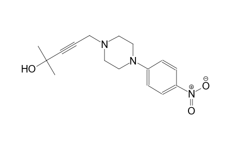 2-methyl-5-[4-(4-nitrophenyl)-1-piperazinyl]-3-pentyn-2-ol
