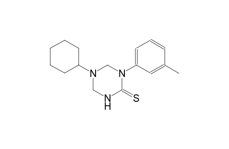 5-cyclohexyl-1-(3-methylphenyl)tetrahydro-1,3,5-triazine-2(1H)-thione