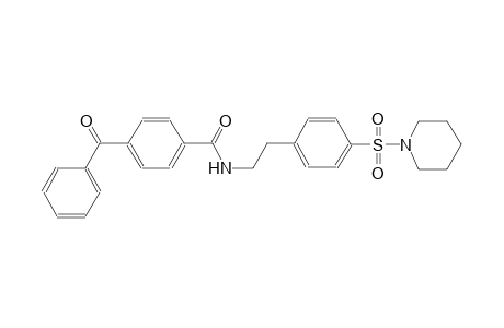 benzamide, 4-benzoyl-N-[2-[4-(1-piperidinylsulfonyl)phenyl]ethyl]-