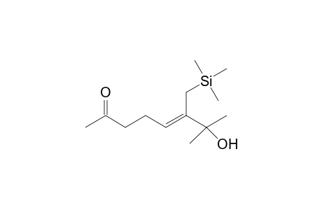 (a)7-hydroxy-7-methyl-6-[(trimethylsilyl)methyl]-5-octen-2-one
