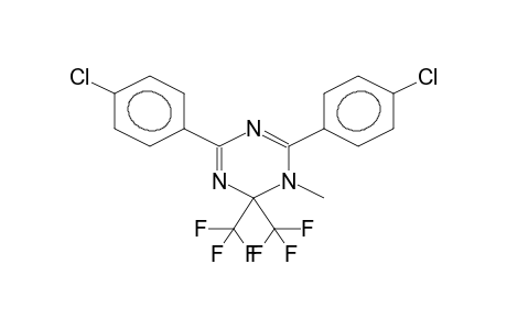 1-METHYL-4,6-DI(4-CHLOROPHENYL)-2,2-BIS(TRIFLUOROMETHYL)-1,2-DIHYDRO-1,3,5-TRIAZINE