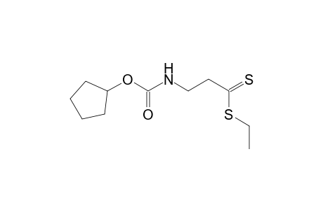 Ethyl 3-[(cyclopentyloxycarbonyl)amino]propane-1-(dithio)-oate
