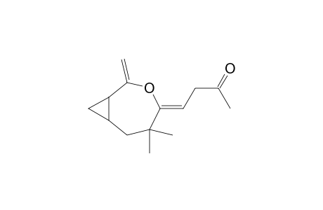 2-Butanone, 4-(5,5-dimethyl-2-methylene-3-oxabicyclo[5.1.0]oct-4-ylidene)-