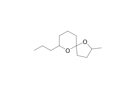 1,6-Dioxaspiro[4.5]decane, 2-methyl-7-propyl-, [5.alpha.(R*),7.beta.]-