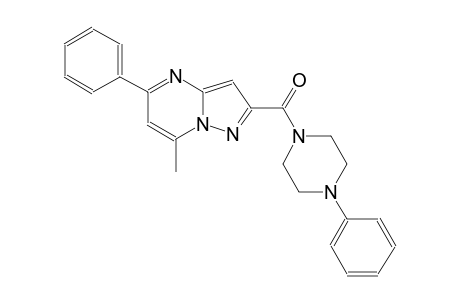 7-methyl-5-phenyl-2-[(4-phenyl-1-piperazinyl)carbonyl]pyrazolo[1,5-a]pyrimidine