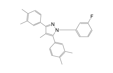 3,5-bis(3,4-dimethylphenyl)-1-(3-fluorophenyl)-4-methyl-1H-pyrazole