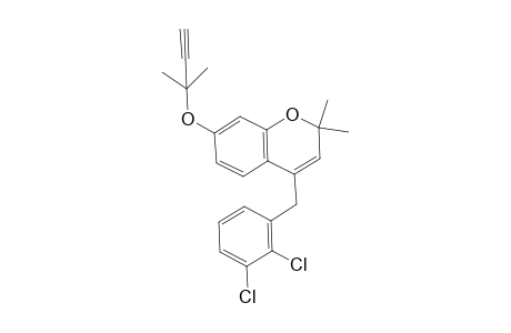 4-(2,3-Dichlorobenzyl)-2,2-dimethyl-7-(2-methylbut-3-yn-2-yloxy)-2H-chromene