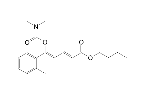 (2E,4Z)-butyl 5-(dimethylcarbamoyloxy)-5-o-tolylpenta-2,4-dienoate