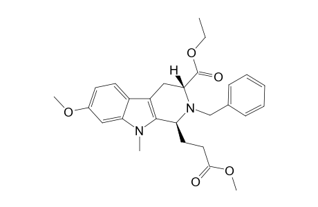 (1S,3R)-2-(benzyl)-1-(3-keto-3-methoxy-propyl)-7-methoxy-9-methyl-3,4-dihydro-1H-$b-carboline-3-carboxylic acid ethyl ester