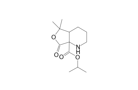 isopropyl (4aRS,7aRS)-1,2,3,4,4a,5-hexahydro-5,5-dimethyl-7-oxofurano[3,4-b]pyridine-7a(7H)-carboxylate