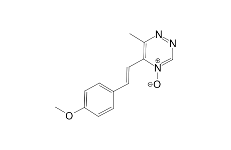 5-[(E)-2-(4-methoxyphenyl)ethenyl]-6-methyl-4-oxidanidyl-1,2,4-triazin-4-ium
