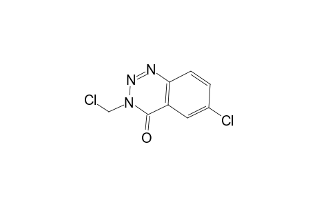 1,2,3-Benzotriazin-4(3H)-one, 6-chloro-3-(chloromethyl)-