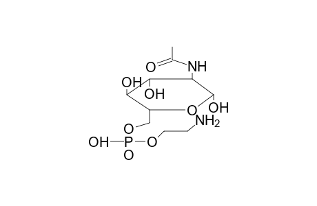 6-O-(2-AMINOETHYL)PHOSPHONO-2-ACETAMIDO-2-DEOXY-BETA-D-GLUCOPYRANOSE
