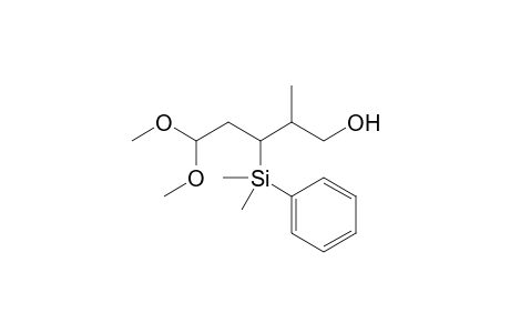 (2RS,3RS)-5,5-Dimethoxy-2-methyl-3-dimethyl(phenyl)silylpentanol