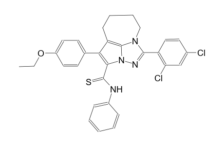 1-(2,4-dichlorophenyl)-4-(4-ethoxyphenyl)-N-phenyl-5,6,7,8-tetrahydro-2,2a,8a-triazacyclopenta[cd]azulene-3-carbothioamide