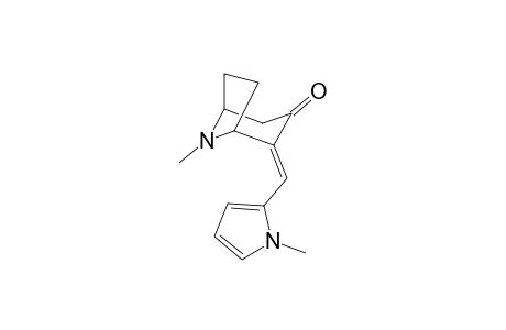 (4E)-8-methyl-4-[(1-methyl-2-pyrrolyl)methylidene]-8-azabicyclo[3.2.1]octan-3-one