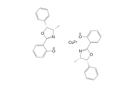 Bis[(4S,5R)-4,5-dihydro-4-methyl-2-(2'-oxidophenyl-kappaO)-5-phenyl]oxazole-kappaN]copper(II)