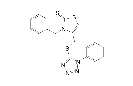 3-Benzyl-4-((1-phenyltetrazol-5-yl)sulfanylmethyl)-2,3-dihydrothiazol-2-thione