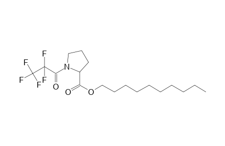 L-Proline, N-pentafluoropropionyl-, decyl ester