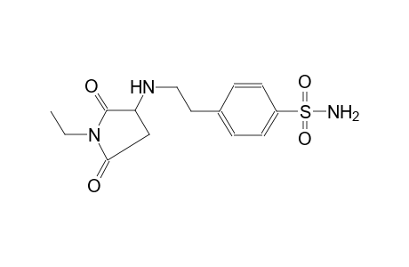 4-{2-[(1-ethyl-2,5-dioxo-3-pyrrolidinyl)amino]ethyl}benzenesulfonamide