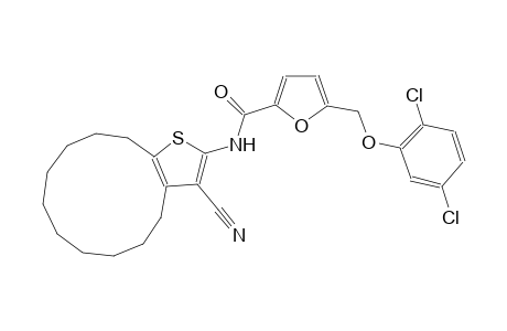 N-(3-cyano-4,5,6,7,8,9,10,11,12,13-decahydrocyclododeca[b]thien-2-yl)-5-[(2,5-dichlorophenoxy)methyl]-2-furamide