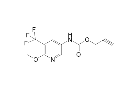 (6-Methoxy-5-trifluoromethylpyridin-3-yl)carbamic acid, prop-2-ynyl ester