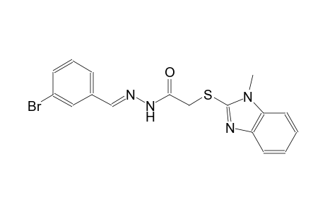 acetic acid, [(1-methyl-1H-benzimidazol-2-yl)thio]-, 2-[(E)-(3-bromophenyl)methylidene]hydrazide