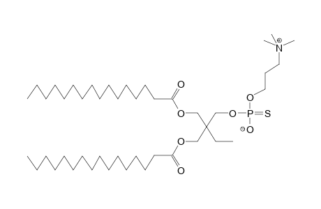 2,2-DI(PALMITOYLOXYMETHYL)BUTOXY-1-THIONPHOSPHOHOMOCHOLINE