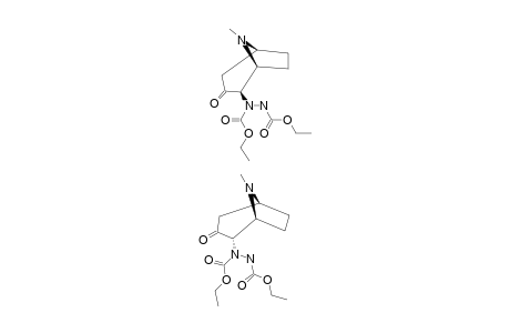 2-(1,2-DICARBETHOXYHYDRAZO)-8-METHYL-8-AZABICYCLO-[3.2.1]-OCTAN-3-ONE