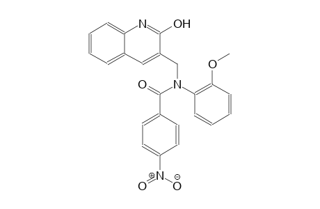 N-[(2-hydroxy-3-quinolinyl)methyl]-N-(2-methoxyphenyl)-4-nitrobenzamide
