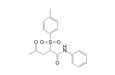 N-Phenyl-4-oxo-2-tosylpentanamide