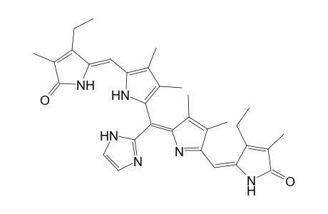 21H-Biline-1,19-dione, 3,17-diethyl-22,24-dihydro-10-(1H-imidazol-2-yl)-2,7,8,12,13,18-hexamethyl-