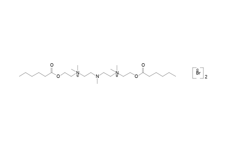 [(methylimido)diethylene]bis[dimethyl(2-hydroxyethyl)ammonium] dibromide, dihexanoate (ester)