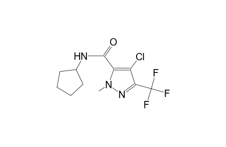 4-chloro-N-cyclopentyl-1-methyl-3-(trifluoromethyl)-1H-pyrazole-5-carboxamide