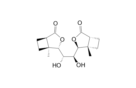 4,4'-[1",2"-Dihydroxyethane-1",2"-diyl]-bis[5'-methyl-2'-oxabicyclo[3.2.0]heptan-2'-one]